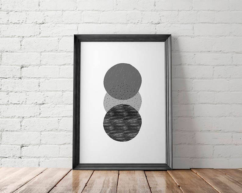 Circles Printable Circles Wall Art Circles Home Decor - Etsy