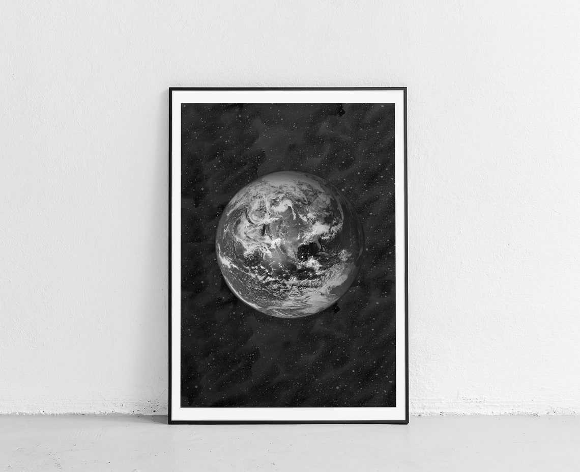 Earth Printable Art Wall Art Earth Poster Etsy