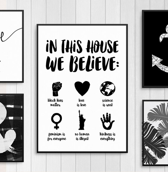 Housewarming Resist Poster Feminism Wall Art Feminist Art Etsy