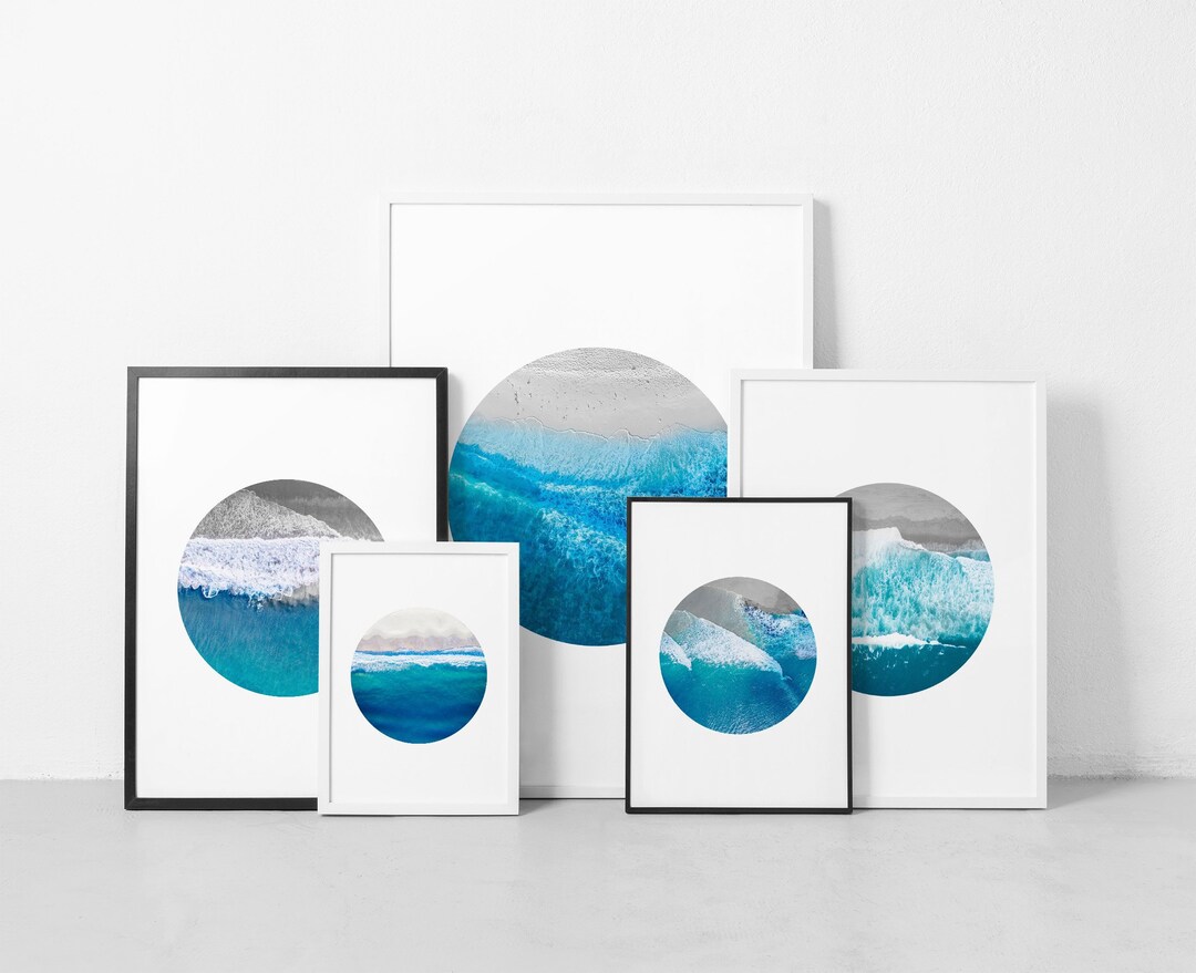 Beach Printables, Beach Wall Art Set, Large Wall Art, Gallery Wall ...