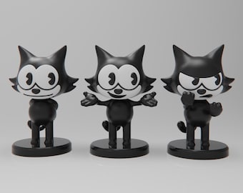 PLAKIT 32mm Felix The Cat Mini Figurines