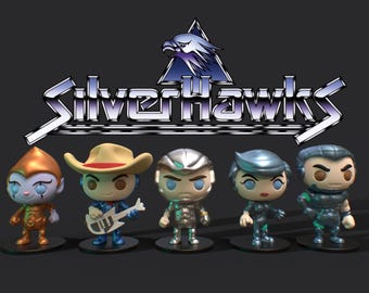 PLAKIT 32 mm SilverHawks Mini Figurine