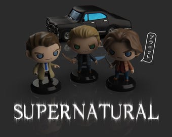 PLAKIT 32mm Supernatural Mini Figurines