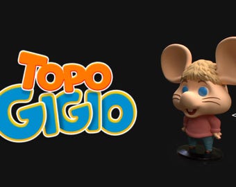 PLAKIT 32mm Topo Gigio Mini Figurines
