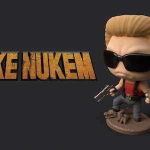 PLAKIT 32mm Duke Nukem Mini Figurines