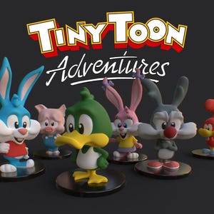 PLAKIT 32 mm Tiny Toons Mini Figurki