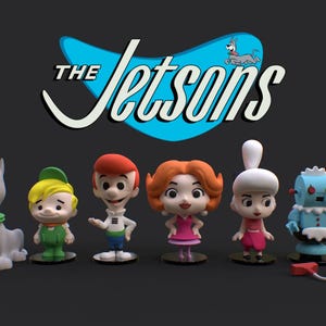 PLAKIT 32mm The Jetsons Mini Figurines