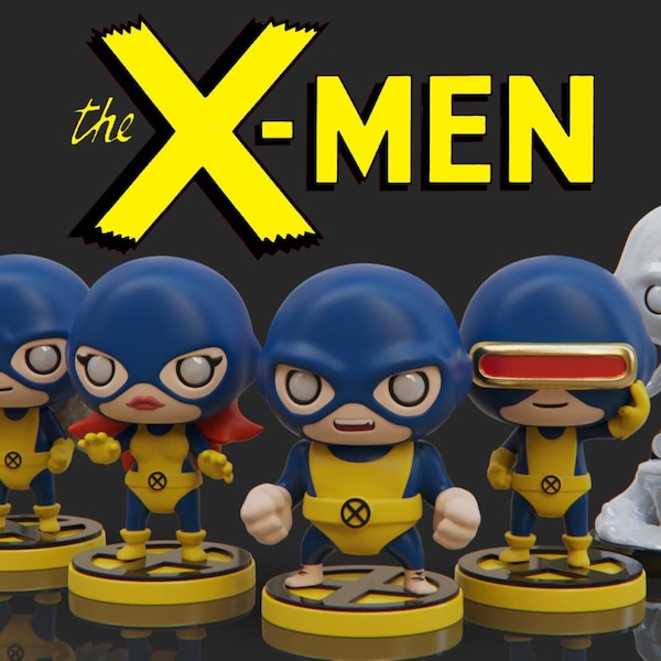 PLAKIT 32mm X Men Classic Mini Figurines