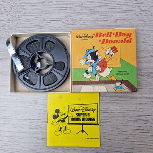 Walt Disney Super 8 Film – Bell-Boy Donald (1942) Rare Box Art Donald Duck, Collectibles Items, Rare To Find One.