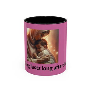 Mother and Child Accent Coffee Mug, Gift for Mom, Unique Ceramic Tea Cup, Family Relationship Present, Mother&#39;s Day, Birthday
