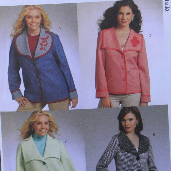 McCall's 5821 - Easy Sew Curvy Jackets by Nancy Zieman - 30 Minute Pattern - UNCUT - Size 18 - 24 / Coat / Suit