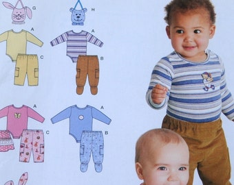 Simplicity 2291 - Adorable DIY Baby Clothes - Girls, Boys, Twins - Onesie, Pants, Skirt, Bunting, Tops, Bib - Kawaii Cute - Shower Gift
