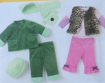 Simplicity 3582 - DIY Cute Outfits for Babies & Toddlers - Girls or Boys - Kawaii Pants, Jacket, Vest, Hat, Scarf, Top, Etc. - UNCUT
