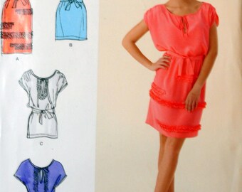 Simplicity 2361 - DIY Designer Cynthia Rowley Dress, Blouse - Size 12 - 20 - UNCUT - Boho, Loose-Fitting