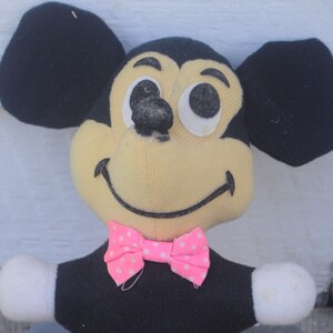 Vintage 1970s Micky Mouse Plush - Walt Disney World - Stuffed Animal - Plushie - Mascot / Memento / Souvenir