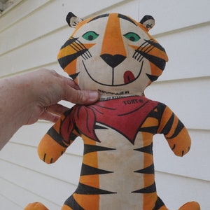 Vintage 1970s Tony The Tiger Cloth Doll - Frosted Flakes Cereal Premium - Advertising Soft Toy / Plushie / Stuffed Animal