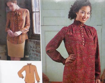 Simplicity 0989 - Beautiful Peasant Blouse, Boho Retro Mini-Dress, Lolita Blouse, Mori Girl Fashion - UNCUT - Size 6 - 22 - Hippie Style