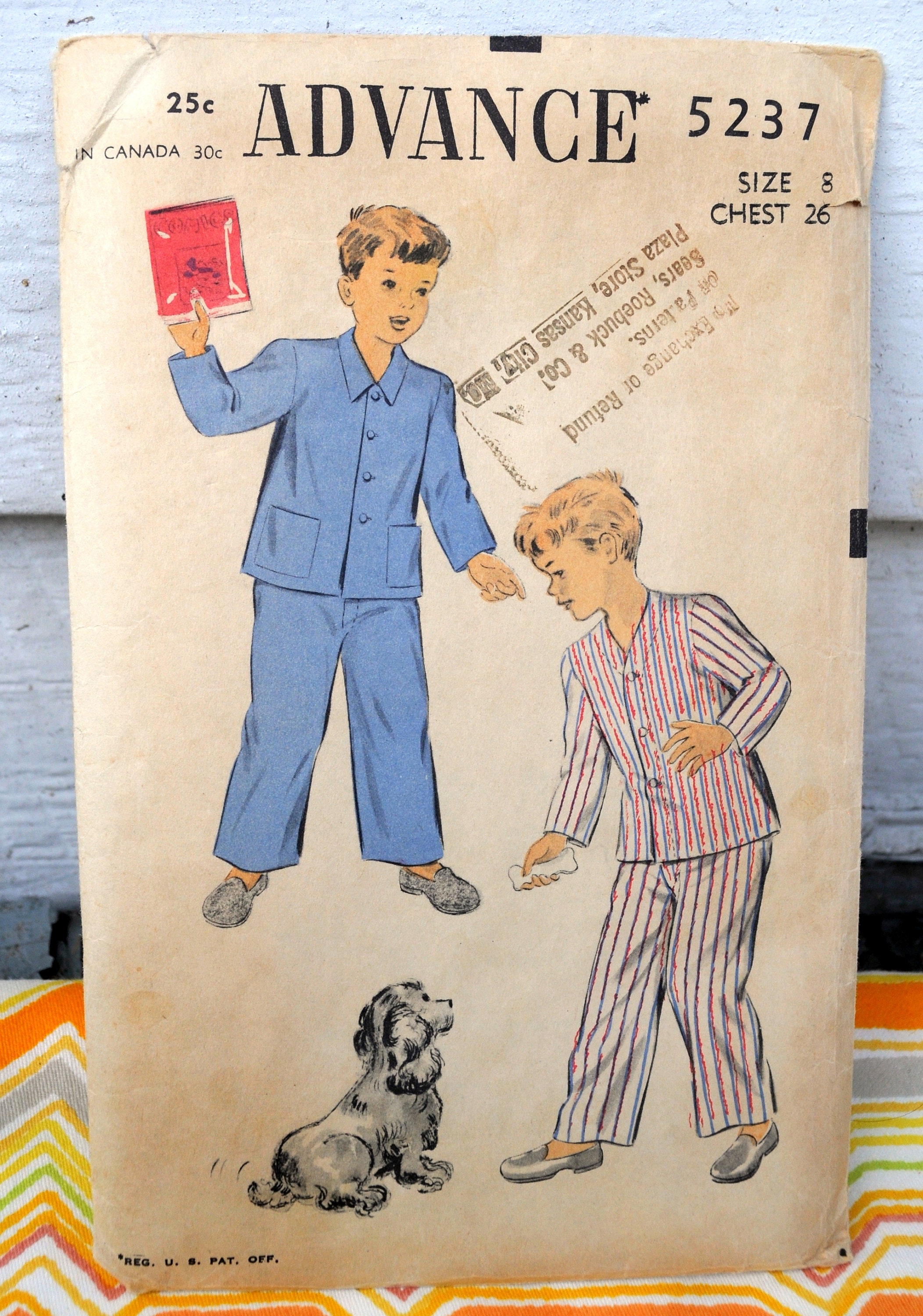 Advance 5237 - Cute DIY Kids' Pajamas - Pjs - Cocker Spaniel ...