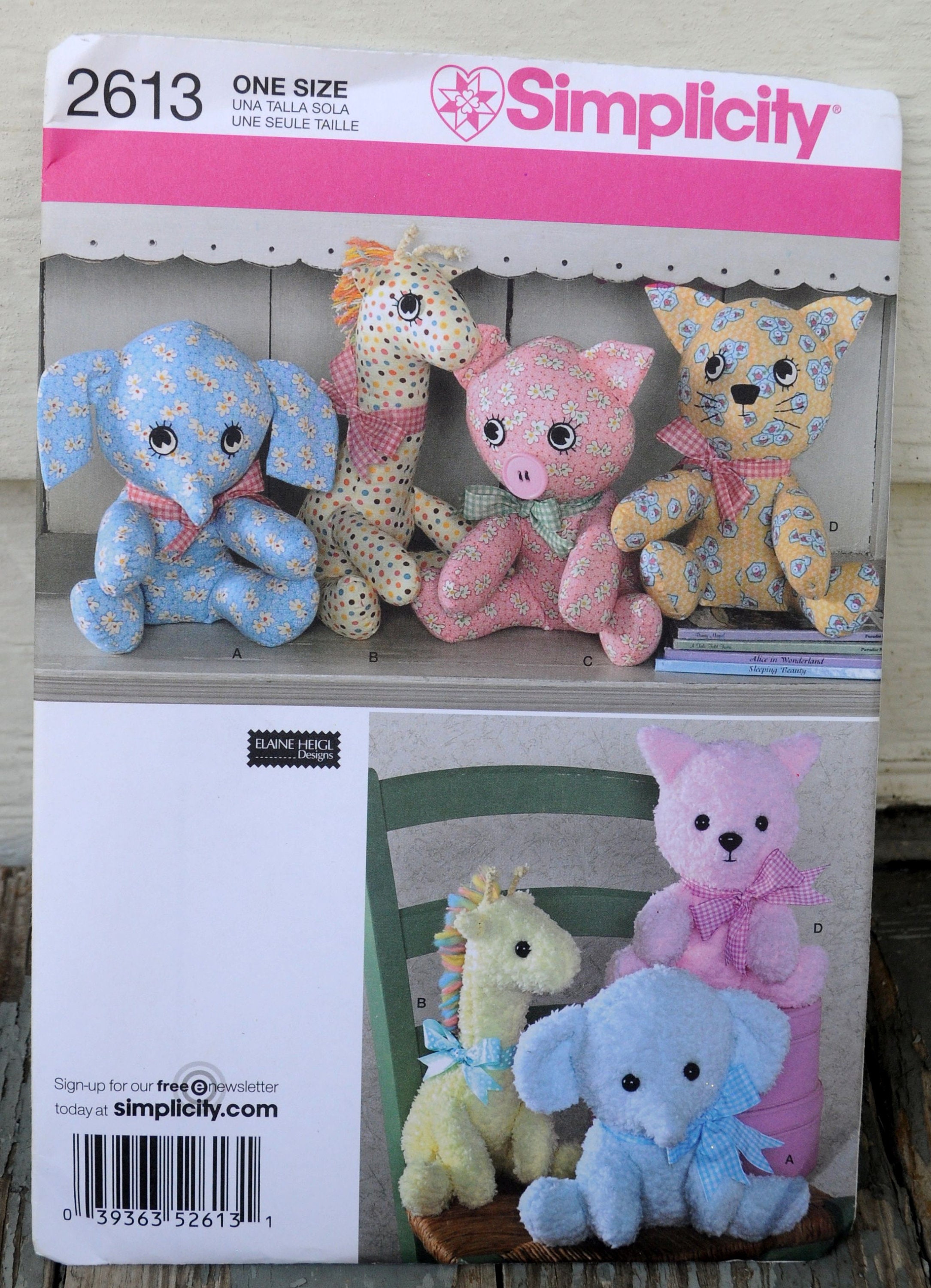 Simplicity 2613 DIY Easy Sew Kawaii Stuffed Animals - Etsy