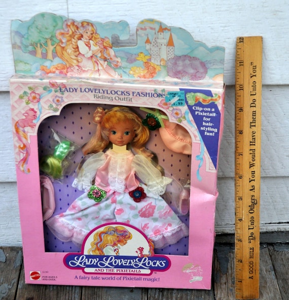 Poupée Lady Lovely Locks - Maiden Curly Crown 1986, Vintage Mattel Fabriquée à Hong Kong, NRFB