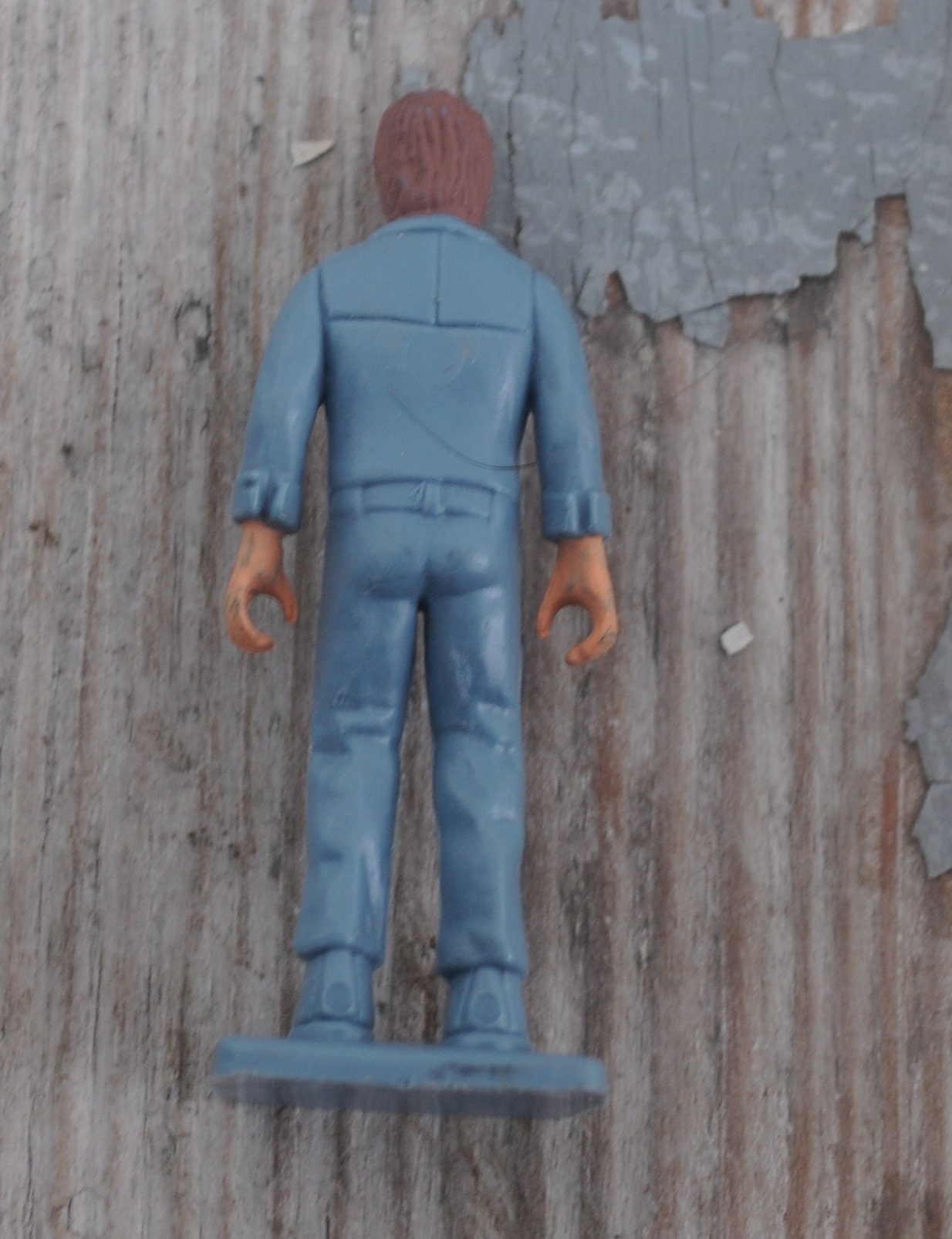 Vintage Model Railroad Figurine 132 Man With Cart Etsy