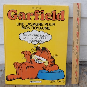 Vintage 1980s Garfield Une Lasagne Pour Mon Royaume - Lasagna for My Kingdom - Vintage FRENCH Comic Strip Collection - 1987