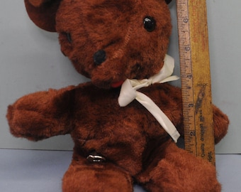 Vintage 1950s Musical Teddy Bear Plush -  Brown, Cute  - Eden Toys - Stuffed Animal - Cute / Kawaii - RARE - Working Condition