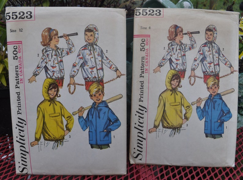 Simplicity 5523 - Cute Kids' Jackets or Hoodies - Great for Chilly ...