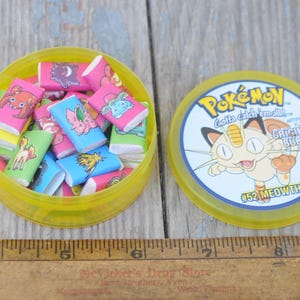 Pokémon vintage / Pokémon / Chicle en estuche de tabaco de mascar - Meowth - Años 90 - Nuevo en su caja - Adorable / Kawaii / Anime / Nintendo