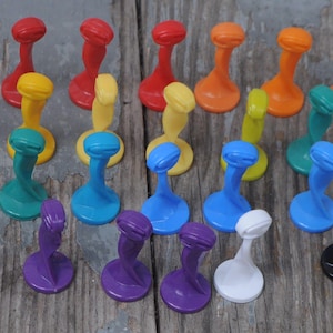 HUGE LOT of Plastic Game Pieces - Spinmaster - Replacements, Altered Art, Collage, Assemblage - Pawns / Tokens / Pieces