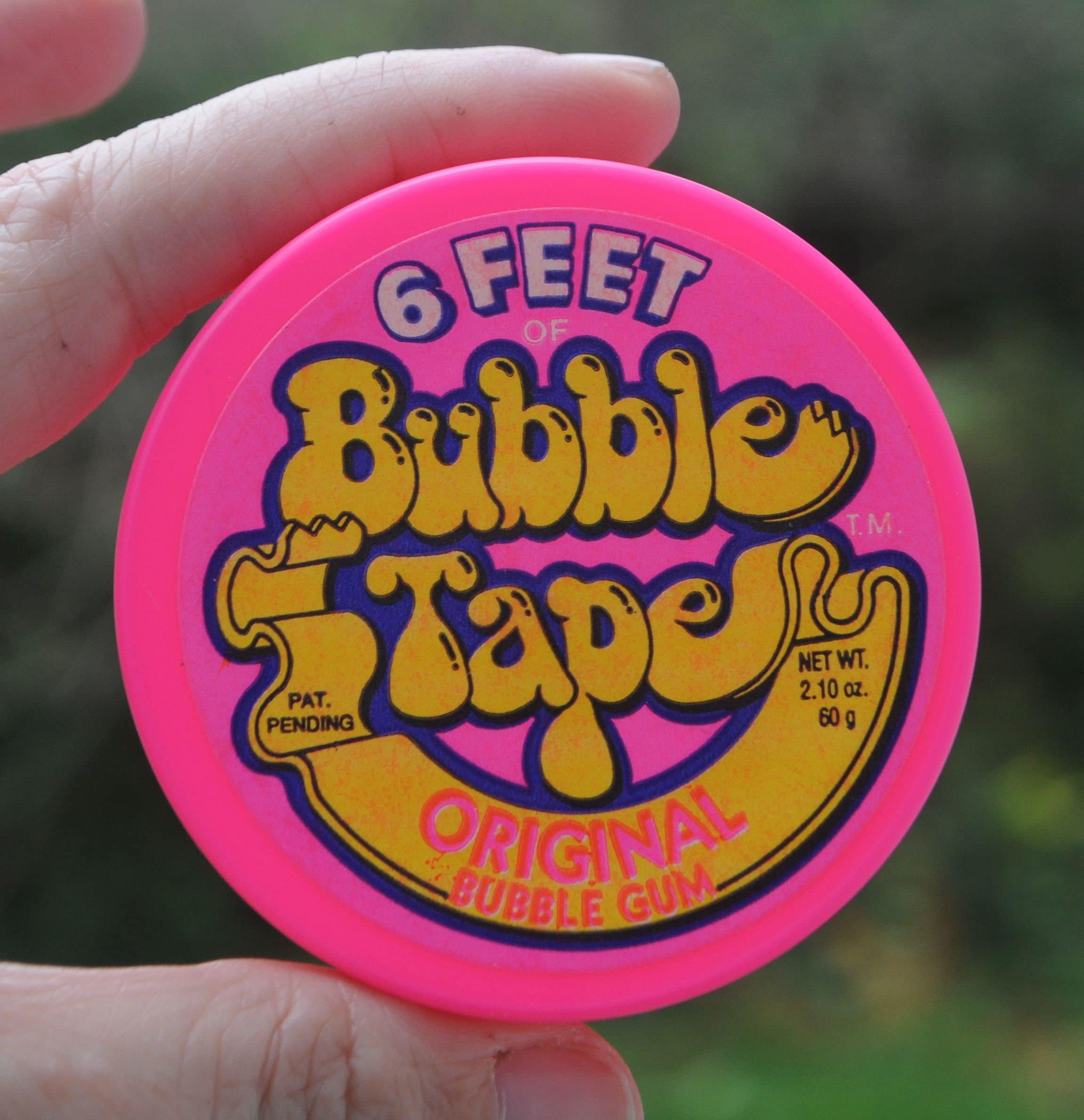 RARE Vintage 1997 RED Amurol BUBBLE TAPE Gum Container candy 3