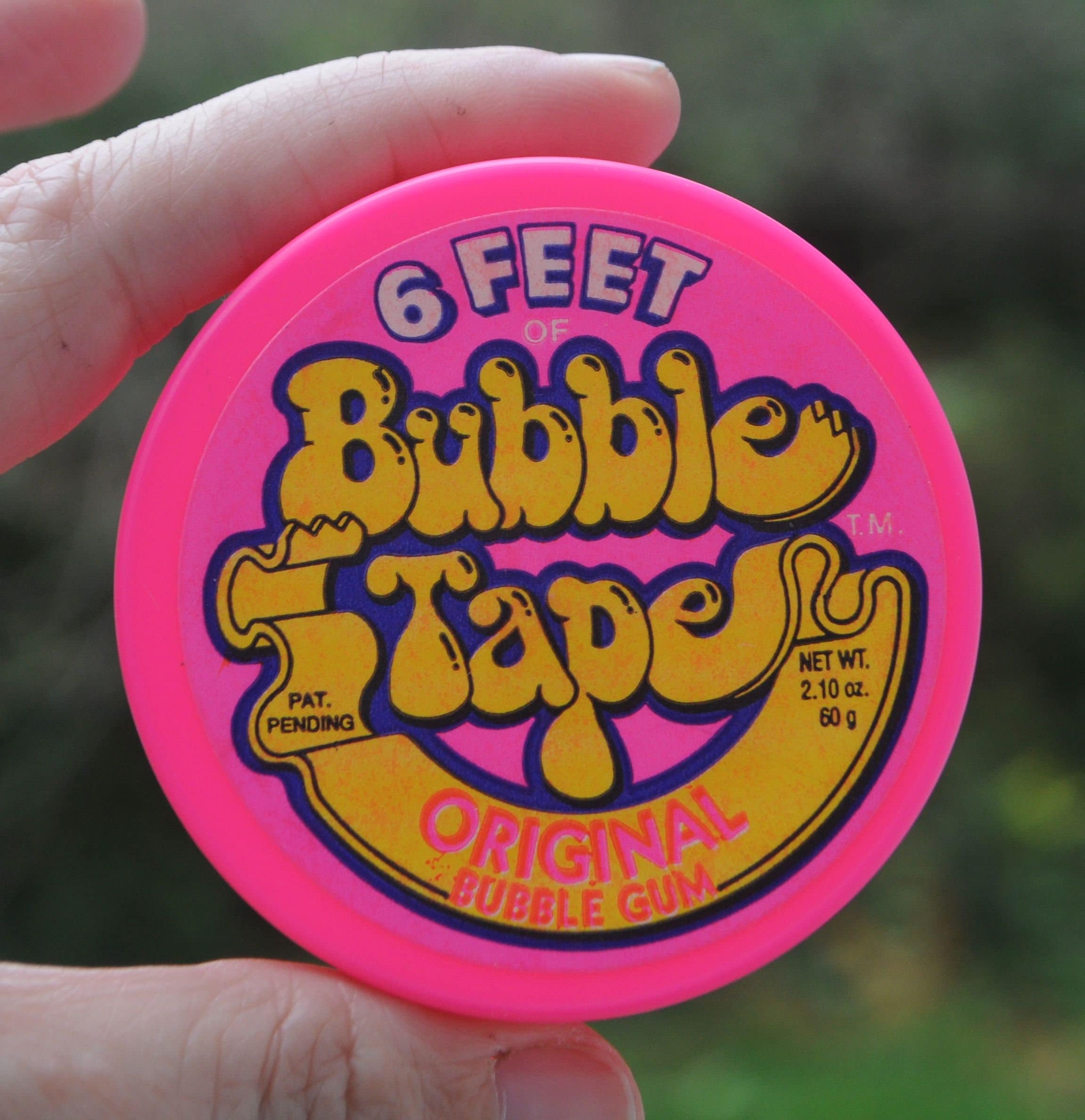 Vintage 1988 Original Bubble Tape Container - Hockey Puck