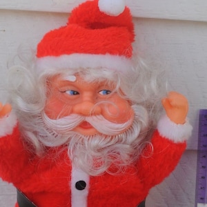 Freaky Vintage Roller Skating Santa Doll - Vintage 1980s - Animated Figurine - Christmas / Xmas / Baby Skates