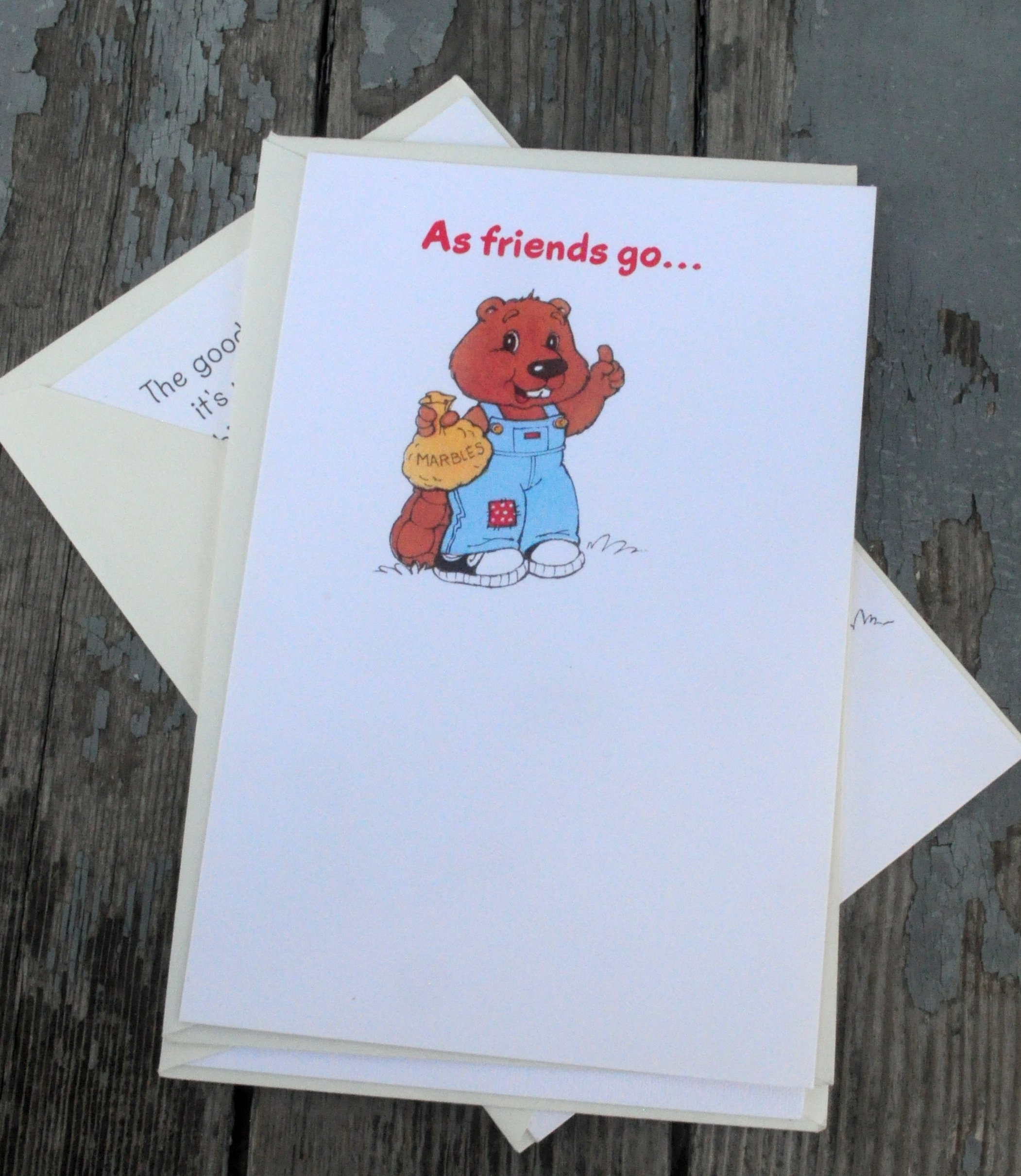 UNUSED Kawaii Friendship Vintage 1980 Strawberry Shortcake Greeting Card Pupcake American Greetings Plum Puddin/' Cute