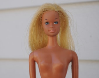 Vintage Made in Korea Malibu Barbie - Early 1970s - Vintage Barbie - Fashion Doll - Suntan Doll Sun Set - Japan Arms - Good Condition