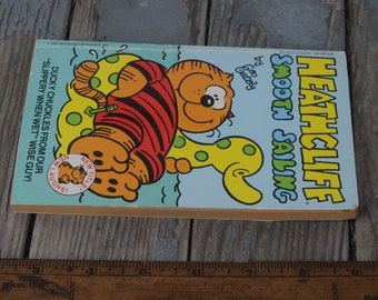 Vintage 1987 Heathcliff Book - "Heathcliff Smooth Sailing" by George Gately -  Comic Strip - Paperback