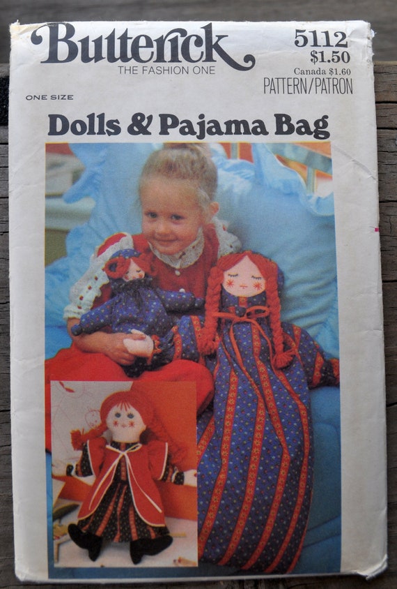 pajama bag doll vintage