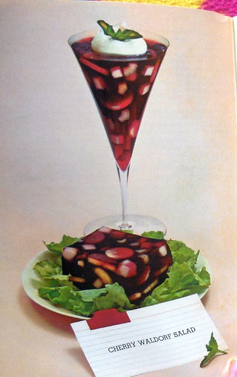 Joys of JellO Gelatin Dessert Recipe Book Cookbook 1960s Etsy