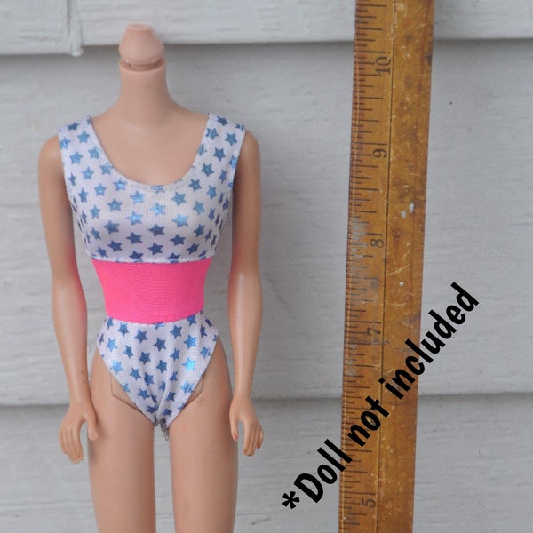 Barbie and the All Stars / All Star Barbie - Original Leotard / Swimsuit Only - Vintage 1990s #9099 - 1980s