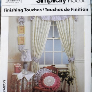 Simplicity 9801 – Easy Home DIY-Dekorationsartikel: Lampenschirm, Papierkorb, Taschentuchbox, Pflanze, Serviette, Tischset, Kissen, Bilderhalter – ungeschnitten