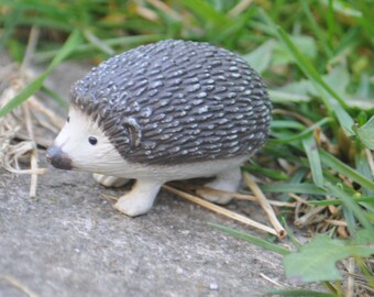 Tiny Safari Hedgehog - #681504  -  Model - Diorama - Miniature - Fairy Garden  - Cute / Kawaii - Dollhouse Craft Item