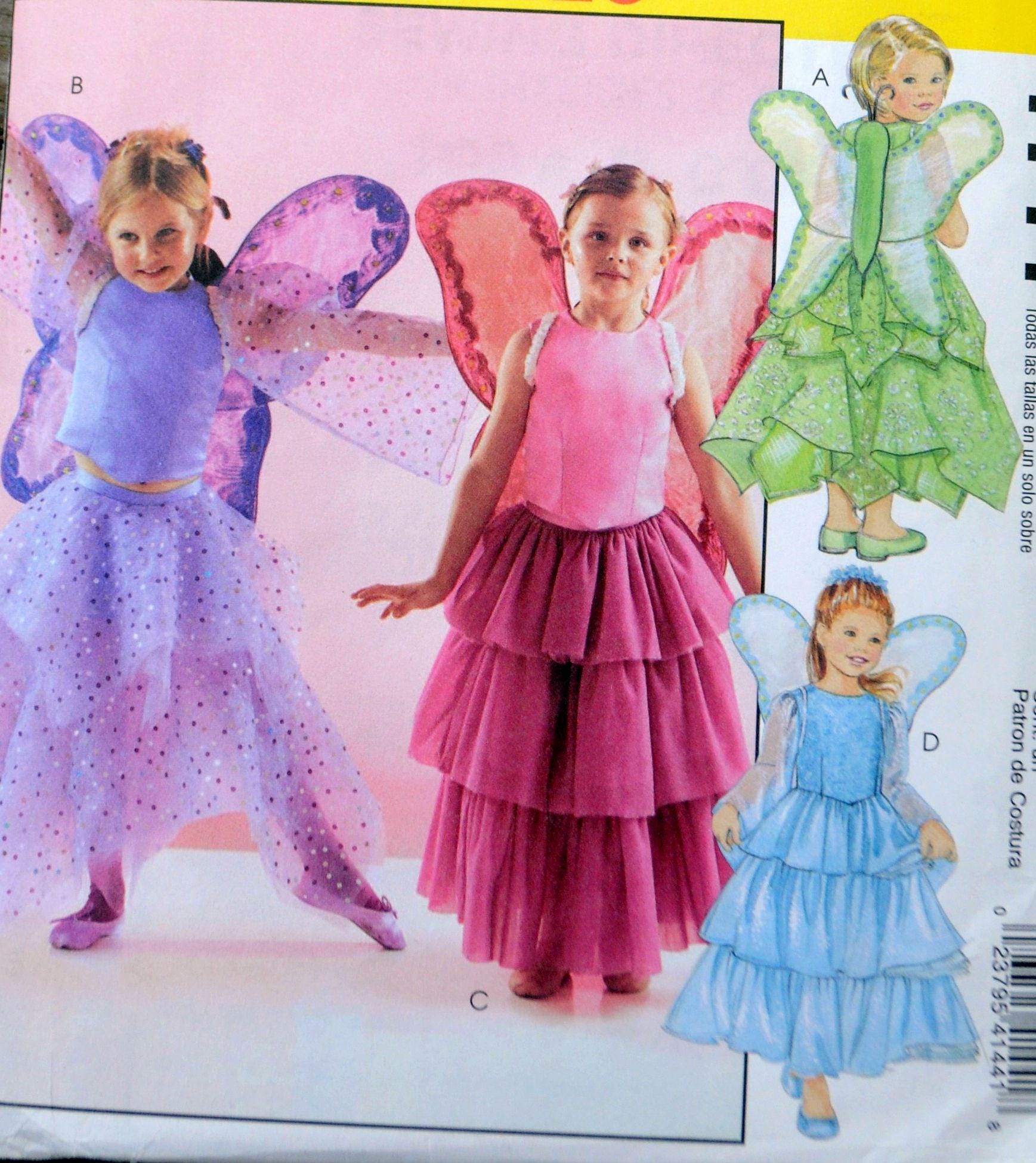 Mccall's 4144 - DIY Girls' Fairy Princess Costumes / Queen