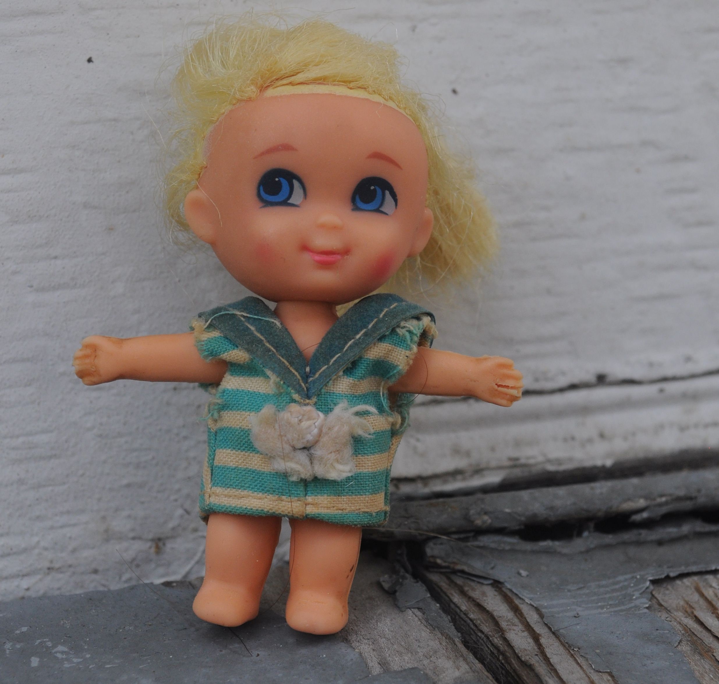 Vintage 1960s Rare Liddle Kiddle - Surfy Skiddle Doll - Surfer Girl - TLC Condition - Kawaii, Cute, Vintage for OOAK