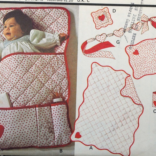 McCall's 6191 - DIY Easy Sew Items for Baby & Nursery - Accessories - Quilt, Bunting, Bag, Pillow, Toy, Pin Cushion, Etc. - UNCUT