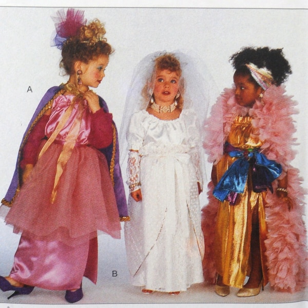 Butterick 4058 - Dress-Up / Cosplay Costumes for Girls & Kids - Princess, Bride, Ballerina, Fairy, Mix and Match, Etc. - UNCUT