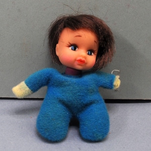 Cute Vintage Kiddle Clone - Cutie Fruitie Doll - Beanie Doll - Mini / Miniature / Pocket Doll - Matchbox Doll - Kawaii - Beanbag - Tutti