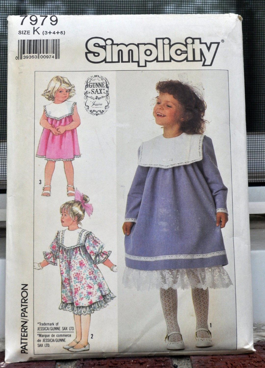 Simplicity 7979 Gunne Sax by Jessica Designer Girls' | Etsy