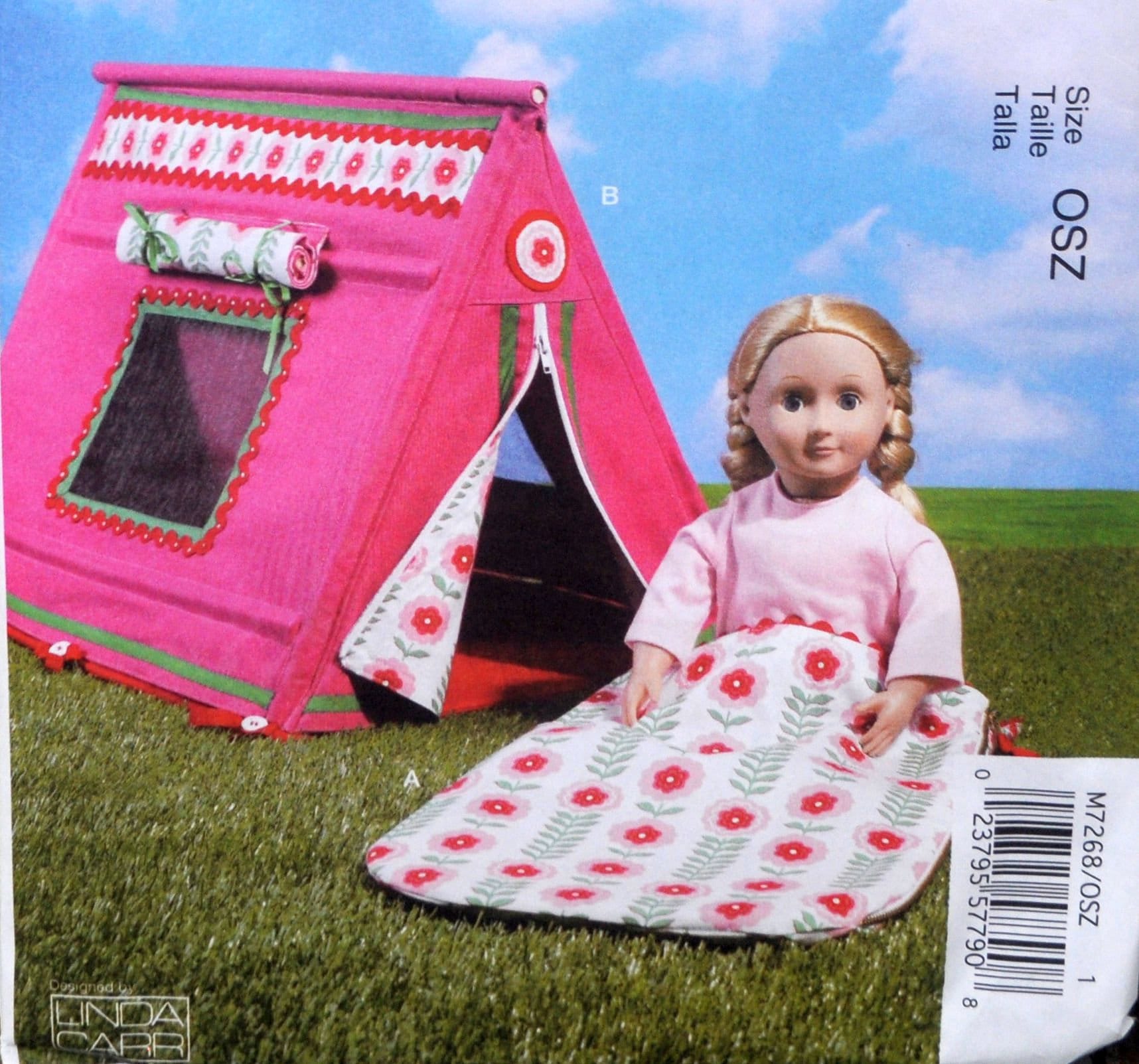 All Night Campsite, 18-inch Doll Tent Set