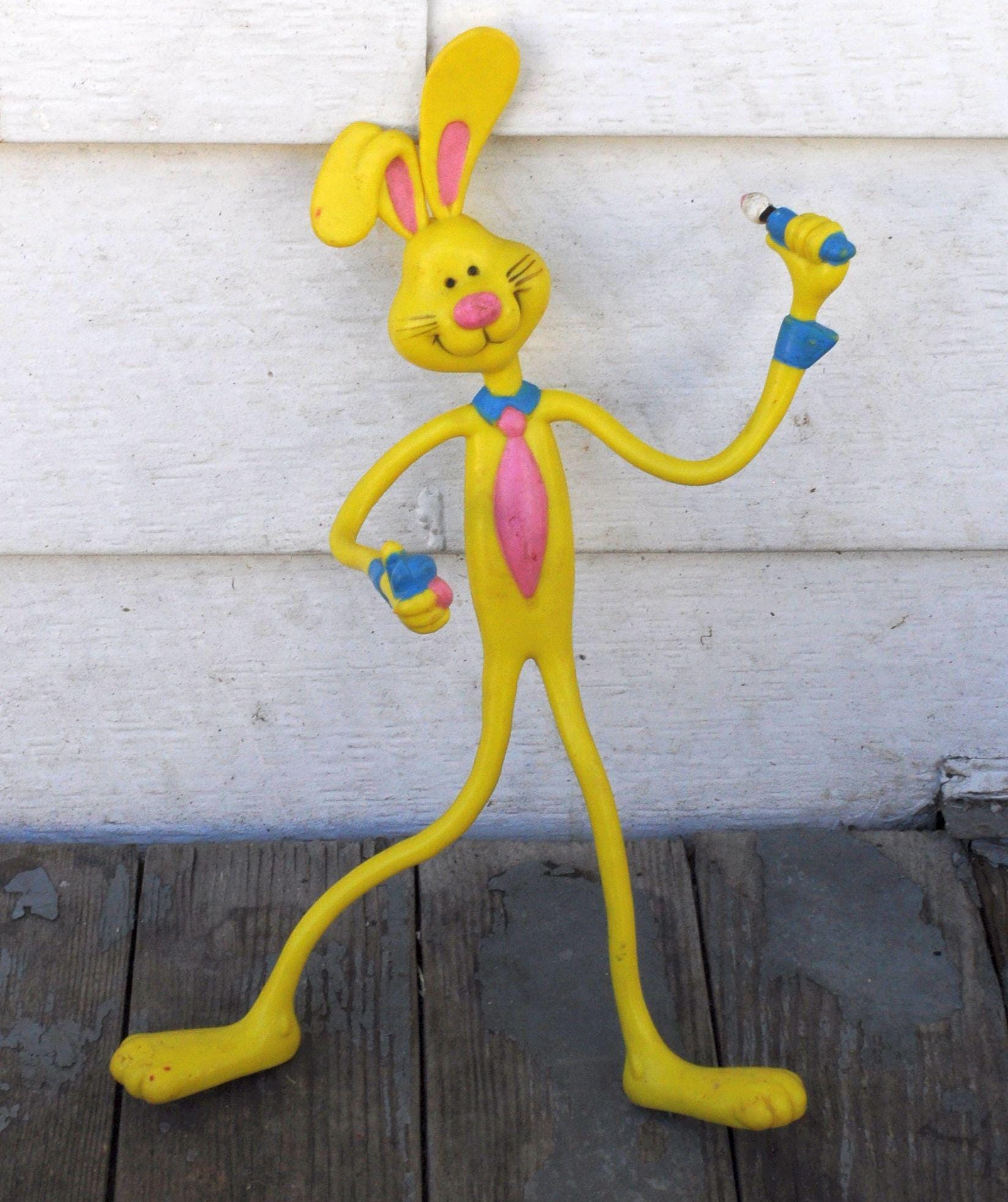 Vintage C. 1980s Bendy / Posable Bunny Rabbit - Easter Bunny