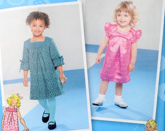 Simplicity 1949 - DIY Project Runway Girls' Dresses - Party Dress, Easter Dress, Sundress - Size 4 - 8 - Cute / Kawaii - Easy to Sew UNCUT